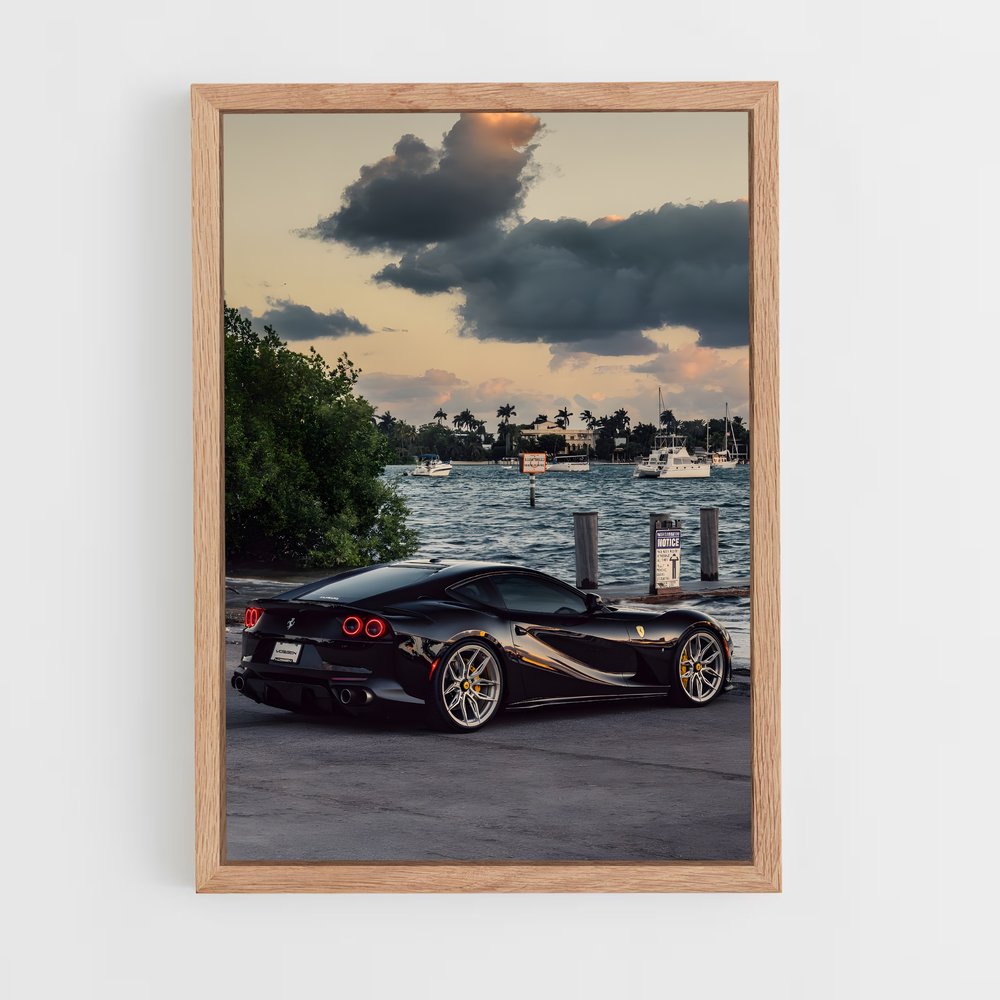 Poster Ferrari Noir 812 (vue 4)